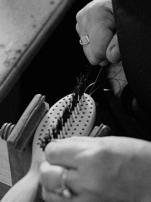 100% handmade hairbrushes