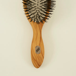 Brosse à cheveux Altesse Studio en nylon biosourcé, idéale pour démêler et assainir les cuirs chevelus sujets aux pellicules
