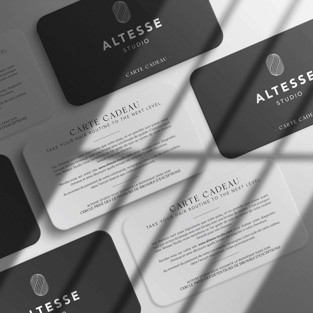 Gift Card hairbrush - Altesse Studio